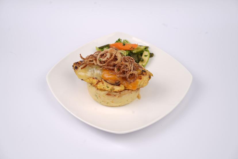 دجاج مشوي مع جبن المشروم